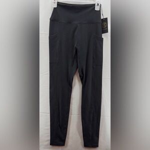 Til You Collapse High-Rise Black Pocket Leggings Size Medium-NWT